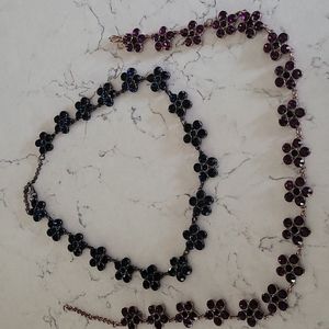 Pair of ann taylor flower chokers